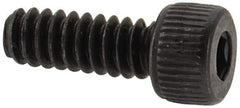 Value Collection - #6-32 UNC Hex Socket Drive, Socket Cap Screw - Alloy Steel, Black Oxide Finish, Fully Threaded, 3/8" Length Under Head - Industrial Tool & Supply