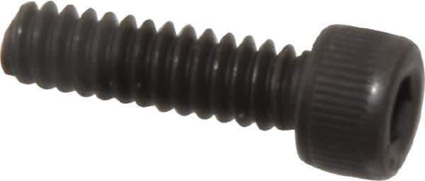 Value Collection - #6-32 UNC Hex Socket Drive, Socket Cap Screw - Alloy Steel, Black Oxide Finish, Fully Threaded, 1/2" Length Under Head - Industrial Tool & Supply