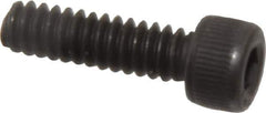 Value Collection - #6-32 UNC Hex Socket Drive, Socket Cap Screw - Alloy Steel, Black Oxide Finish, Fully Threaded, 1/2" Length Under Head - Industrial Tool & Supply