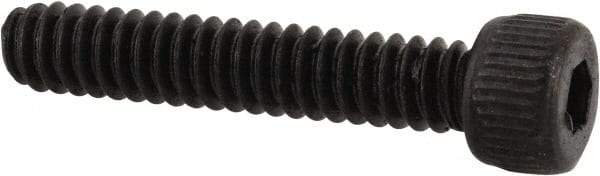 Made in USA - #6-32 UNC Hex Socket Drive, Socket Cap Screw - Alloy Steel, Black Oxide Finish, Fully Threaded, 3/4" Length Under Head - Industrial Tool & Supply