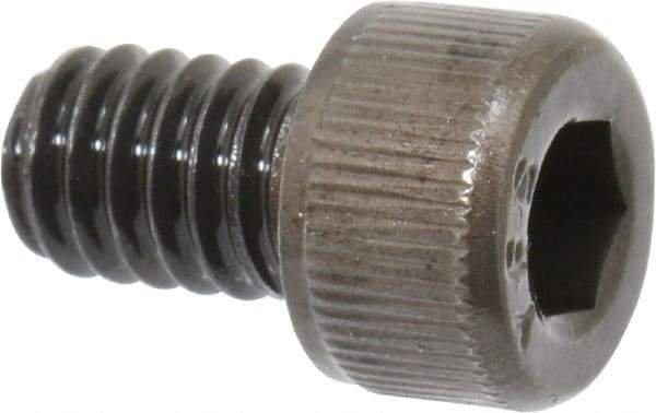 Value Collection - #8-32 UNC Hex Socket Drive, Socket Cap Screw - Alloy Steel, Black Oxide Finish, Fully Threaded, 1/4" Length Under Head - Industrial Tool & Supply