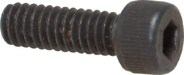 Value Collection - #8-32 UNC Hex Socket Drive, Socket Cap Screw - Alloy Steel, Black Oxide Finish, Fully Threaded, 1/2" Length Under Head - Industrial Tool & Supply