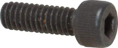 Value Collection - #8-32 UNC Hex Socket Drive, Socket Cap Screw - Alloy Steel, Black Oxide Finish, Fully Threaded, 1/2" Length Under Head - Industrial Tool & Supply