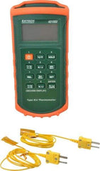 Extech - -328 to 2,498°F Dual Input Digital Thermometer - Digital Display - Industrial Tool & Supply