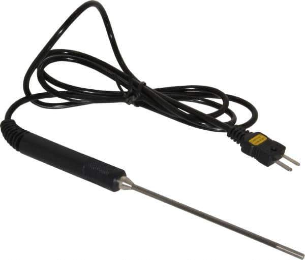 Extech - -40 to 842°F Dual Input Digital Thermometer - Stainless Steel - Industrial Tool & Supply