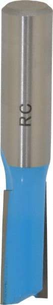 ROMAN CARBIDE - 1/2" Diam, 1/2" Shank Diam, 1-1/8" Length of Cut, 2 Flute Straight Router Bit - 2-7/8" Overall Length, Carbide Tipped - Industrial Tool & Supply