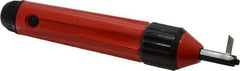 Noga - 3 Piece High Speed Steel Blade Hand Deburring Tool Set - L Blade Holder, L5 Blades, For Slot/Keyway, Corners - Industrial Tool & Supply