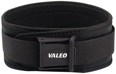 Valeo - Size M, Cam Buckle, Nylon Mesh/Foam Belt - 31 to 36" Waist, 4" Wide, Black - Industrial Tool & Supply