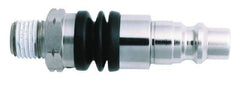 Value Collection - 1/4 Male BSPT Pneumatic Hose Swivel Fitting - Steel, Nickel Plated, Japanese Interchange - Industrial Tool & Supply