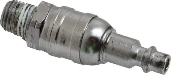Value Collection - 1/4 Male NPT Pneumatic Hose Swivel Fitting - Steel, Nickel Plated, Industrial Interchange - Industrial Tool & Supply