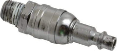 Value Collection - 1/4 Male NPT Pneumatic Hose Swivel Fitting - Steel, Nickel Plated, Industrial Interchange - Industrial Tool & Supply