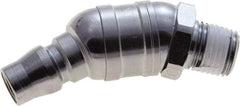 Value Collection - 1/4 Male NPT Pneumatic Hose Swivel Fitting - Steel, Nickel Plated, Japanese Interchange - Industrial Tool & Supply