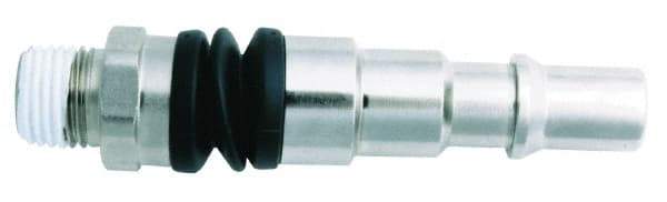 Value Collection - 3/8 x 3/8 Male BSPT Pneumatic Hose Swivel Fitting - Steel, Nickel Plated - Industrial Tool & Supply