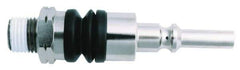 Value Collection - 1/4 Male NPT Pneumatic Hose Swivel Fitting - Steel, Nickel Plated, Lincoln Interchange - Industrial Tool & Supply