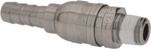 Value Collection - 1/4 Male NPT Pneumatic Hose Swivel Fitting - Steel, Nickel Plated - Industrial Tool & Supply