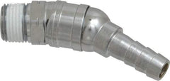 Value Collection - 3/8 Male NPT Pneumatic Hose Swivel Fitting - Steel, Nickel Plated - Industrial Tool & Supply