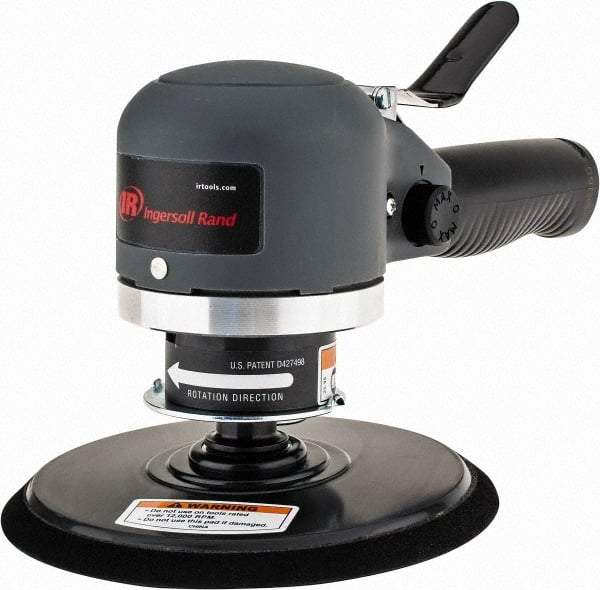 Ingersoll-Rand - 12,000 OPM, 16.98 CFM Air Consumption, Palm Air Orbital Sander - Round Pad, 1/4 NPT Inlet - Industrial Tool & Supply