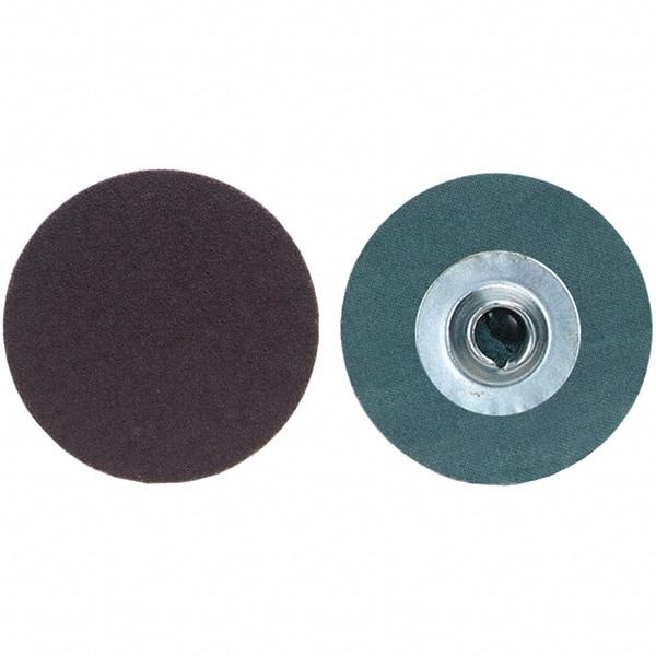 Merit Abrasives - 2" Disc Diam, 36 Grit, Aluminum Oxide Quick Change Disc - Type S Attaching System, Coated, Very Coarse Grade, 30,000 RPM, R228 Series - Industrial Tool & Supply