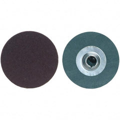 Merit Abrasives - 2" Disc Diam, 36 Grit, Aluminum Oxide Quick Change Disc - Type S Attaching System, Coated, Very Coarse Grade, 30,000 RPM, R228 Series - Industrial Tool & Supply