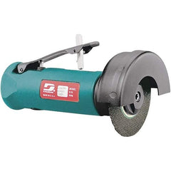 Dynabrade - 3" Wheel Diam, 20,000 RPM, Pneumatic Cutoff & Cutoff-Grinder Tool - Straight Handle, 1/4 NPT Inlet - Industrial Tool & Supply