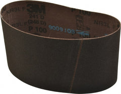 3M - 3-1/2" Wide x 15-1/2" OAL, 100 Grit, Aluminum Oxide Abrasive Belt - Industrial Tool & Supply