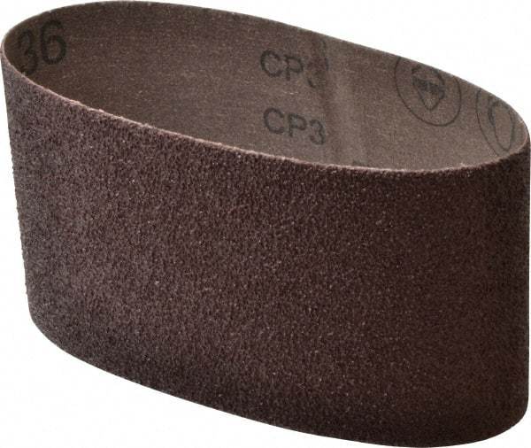 3M - 3-1/2" Wide x 15-1/2" OAL, 36 Grit, Aluminum Oxide Abrasive Belt - Aluminum Oxide, Very Coarse, Coated, X Weighted Cloth Backing, Series 341D - Industrial Tool & Supply