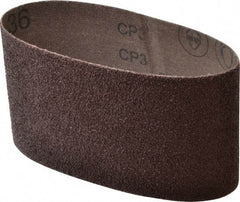 3M - 3-1/2" Wide x 15-1/2" OAL, 36 Grit, Aluminum Oxide Abrasive Belt - Aluminum Oxide, Very Coarse, Coated, X Weighted Cloth Backing, Series 341D - Industrial Tool & Supply