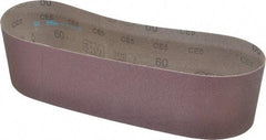 3M - 4" Wide x 36" OAL, 60 Grit, Aluminum Oxide Abrasive Belt - Aluminum Oxide, Medium, Coated, X Weighted Cloth Backing, Series 341D - Industrial Tool & Supply