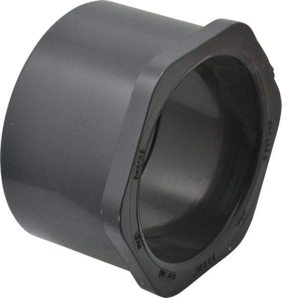 Value Collection - 3 x 2-1/2" PVC Plastic Pipe Reducer Bushing - Schedule 80, Spig x Soc End Connections - Industrial Tool & Supply
