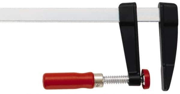 Bessey - 16" Capacity, 7" Throat Depth Steel Bar Clamp - 1,200 Lb Clamping Pressure, 20" OAL - Industrial Tool & Supply