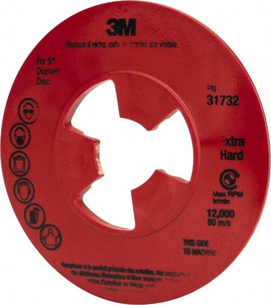 3M - Abrasive Disc Face Plate - 12,000 RPM - Industrial Tool & Supply