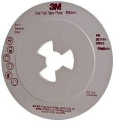 3M - Abrasive Disc Face Plate - 8,500 RPM - Industrial Tool & Supply