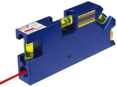 Laseraim - 1 Beam 500' Max Range Torpedo Laser Level - Red Beam, 1/8" at 25' Accuracy, 5" Long x 3/4" Wide x 2-1/4" High, Battery Not Included - Industrial Tool & Supply