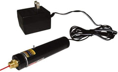 Laseraim - 1 Beam 500' Max Range Alignment Laser - Red Beam, 5/16" at 50' Accuracy, 3-3/4" Long x 3/4" Wide, Battery Not Included - Industrial Tool & Supply