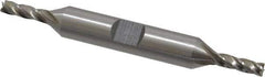 Interstate - 5/32", 7/16" LOC, 3/8" Shank Diam, 3-1/8" OAL, 4 Flute, Cobalt Square End Mill - Double End, Uncoated, Spiral Flute, Centercutting, Right Hand Cut, Right Hand Flute - Industrial Tool & Supply