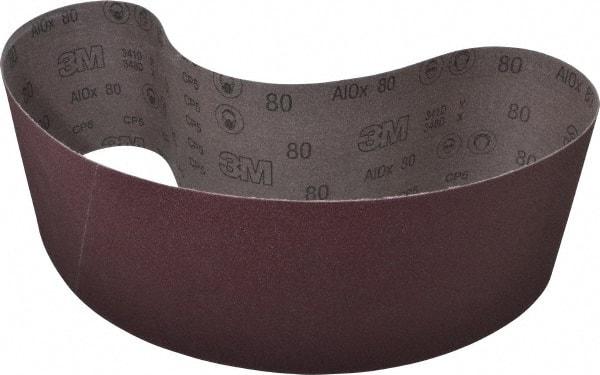 3M - 1/2" Wide x 18" OAL, 45 Trizact Grit, Aluminum Oxide Abrasive Belt - Aluminum Oxide, Extra Fine, Coated, X Weighted Cloth Backing, Series 237AA - Industrial Tool & Supply