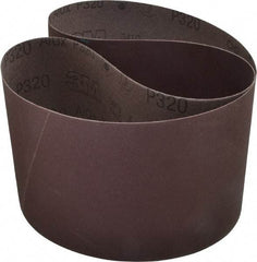 3M - 6" Wide x 48" OAL, 320 Grit, Aluminum Oxide Abrasive Belt - Aluminum Oxide, Extra Fine, Coated, X Weighted Cloth Backing, Series 341D - Industrial Tool & Supply