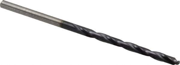 Chicago-Latrobe - #31 135° High Speed Steel Jobber Drill - TiAlN Finish, Right Hand Cut, Spiral Flute, Straight Shank, 2-3/4" OAL, Split Point - Industrial Tool & Supply