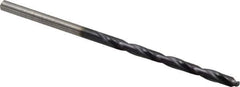 Chicago-Latrobe - #31 135° High Speed Steel Jobber Drill - TiAlN Finish, Right Hand Cut, Spiral Flute, Straight Shank, 2-3/4" OAL, Split Point - Industrial Tool & Supply