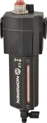 Norgren - 3/4" NPT, 250 Max psi Standard Micro Fog Lubricator - Metal Bowl with Sight Glass, Aluminum Body, 138 CFM, 175°F Max Temp, 3.15" Wide x 9.07" High - Industrial Tool & Supply