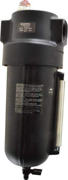 Norgren - 1 NPT Port, 250 Max psi, Heavy-Duty Lubricator - Metal Bowl with Sight Glass, Aluminum Body, 275 CFM, 175°F Max, 4-1/2" Wide x 12.43" High - Industrial Tool & Supply