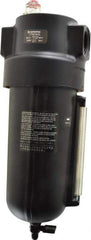 Norgren - 1 NPT Port, 250 Max psi, Heavy-Duty Lubricator - Metal Bowl with Sight Glass, Aluminum Body, 275 CFM, 175°F Max, 4-1/2" Wide x 12.43" High - Industrial Tool & Supply