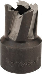 Hougen - 27/64" Diam x 1/4" Deep High Speed Steel Annular Cutter - Industrial Tool & Supply