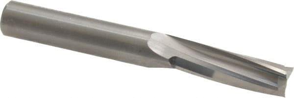 Onsrud - 3/8" Cutting Diam x 1-1/8" Length of Cut, 3 Flute, Upcut Spiral Router Bit - Uncoated, Right Hand Cut, Solid Carbide, 3" OAL x 3/8" Shank Diam, Three Edge, 10° Helix Angle - Industrial Tool & Supply