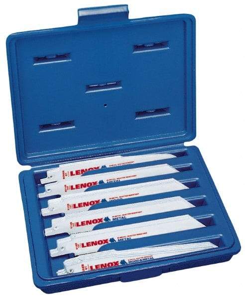 Lenox - 8" Long x 1" Thick, Bi-Metal Reciprocating Saw Blade - 8 TPI, Toothed Edge, Universal Shank - Industrial Tool & Supply