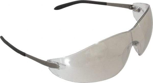 MCR Safety - Indoor/Outdoor Mirror Lenses, Frameless Safety Glasses - Scratch Resistant, Metal Frame, Size Universal, Wrap Around - Industrial Tool & Supply