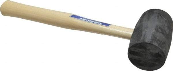 Vaughan Bushnell - 1-1/4 Lb Head Rubber Mallet - 10-5/8" OAL, Wood Handle - Industrial Tool & Supply