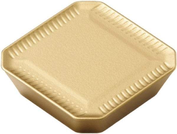 Seco - SEKR1203 ME10 Grade F40M Carbide Milling Insert - TiAlN/TiN Finish, 1/8" Thick, 1/2" Inscribed Circle - Industrial Tool & Supply