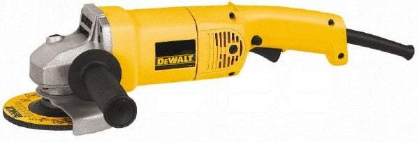 DeWALT - 5" Wheel Diam, 10,000 RPM, Corded Angle & Disc Grinder - 5/8-11 Spindle, 12 Amps - Industrial Tool & Supply