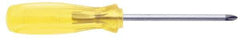 Urrea - #2, 12" OAL, Standard Phillips Screwdriver - 8" Handle Length, Round Shank, Acetate Handle - Industrial Tool & Supply